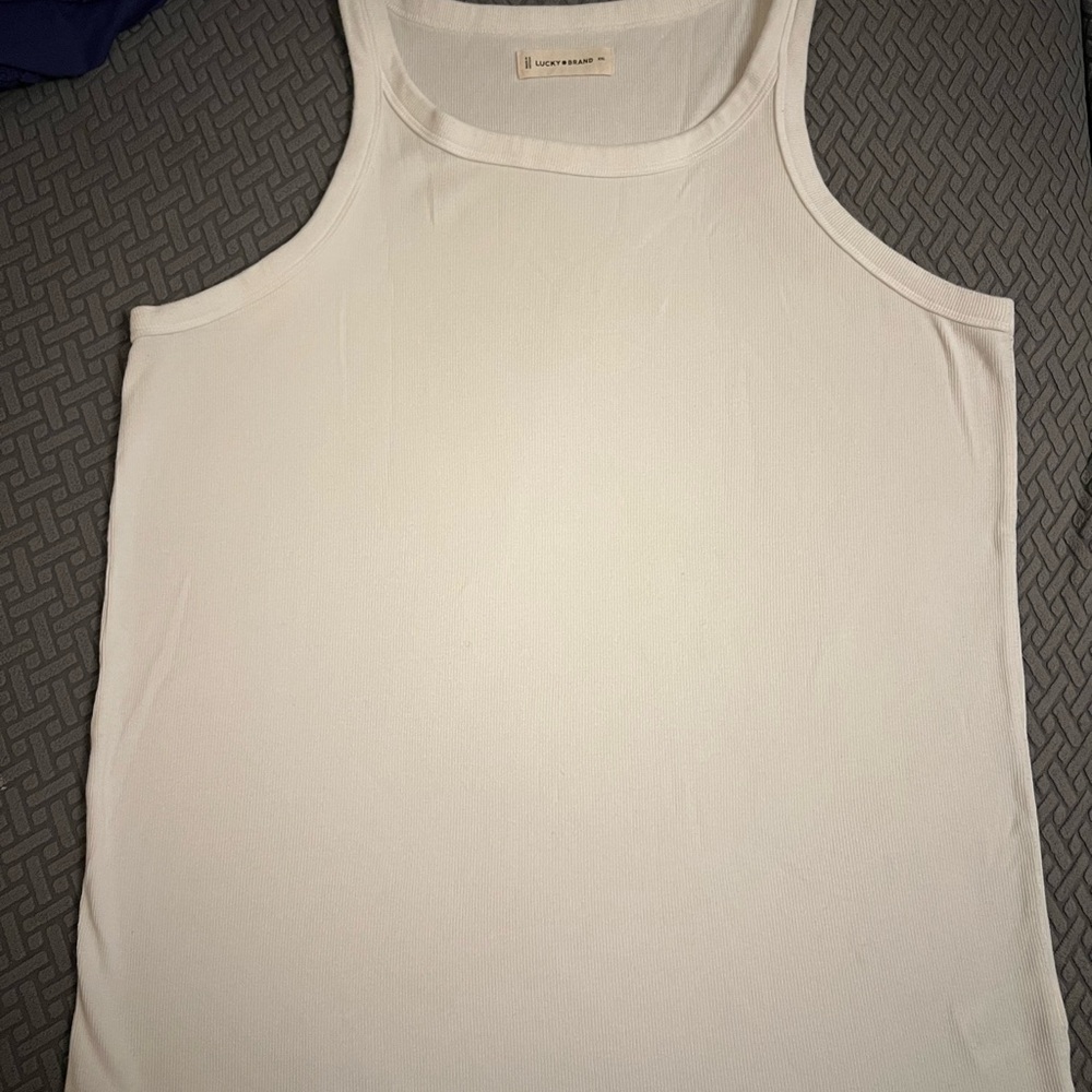 Lucky Brand Classic White Tank Top